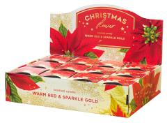 Duftkerzen im Glas CHRISTMAS FLOWER 1 Stück Ø  90mm Höhe: 85mm  